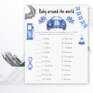 Race car - Bebê no jogo mundial