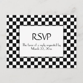 Race Car com RSVP de Menu