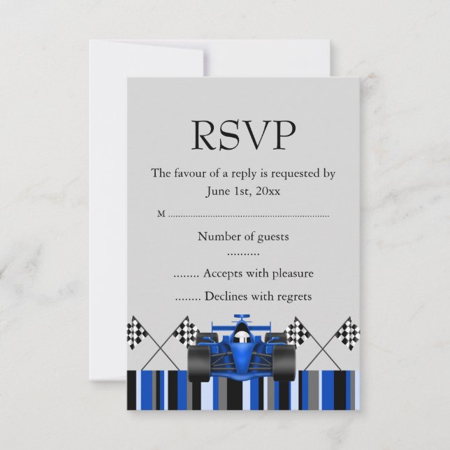 Race Car RSVP (Frente)
