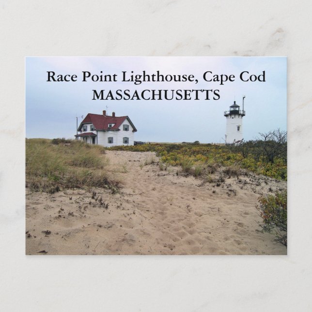 Race Point Lighthouse, cartão postal de Massachuse (Frente)