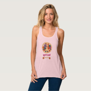 Racerback Tank Top com um Hippie Neo-Soul Twist