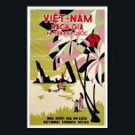 Rach Gia Vietnam Vintage Art Poster de viagens<br><div class="desc">Um impressão de reprodução de uma poster de Arte Deco promovendo o turismo para Phu-Quoc e Rach-Gia e Ha-Tien no Vietnã. Digitalmente remodelado para trazer as cores originais, ainda melhores e corrigir tantas imperfeições quanto possível. Esta peça de arte ficaria excelente quando emoldurada em casa, escritório, bar, café, pub ou...</div>