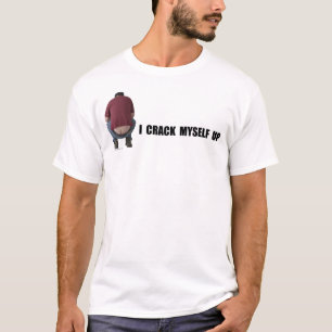 Rachadura eu mesmo acima da camisa