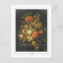 Rachel Ruysch #64 - Cartão Postal de Arte Fina