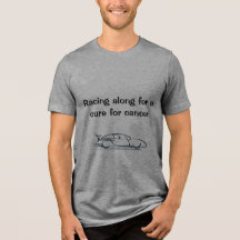 Racing along for a cure for cancer T-Shirt