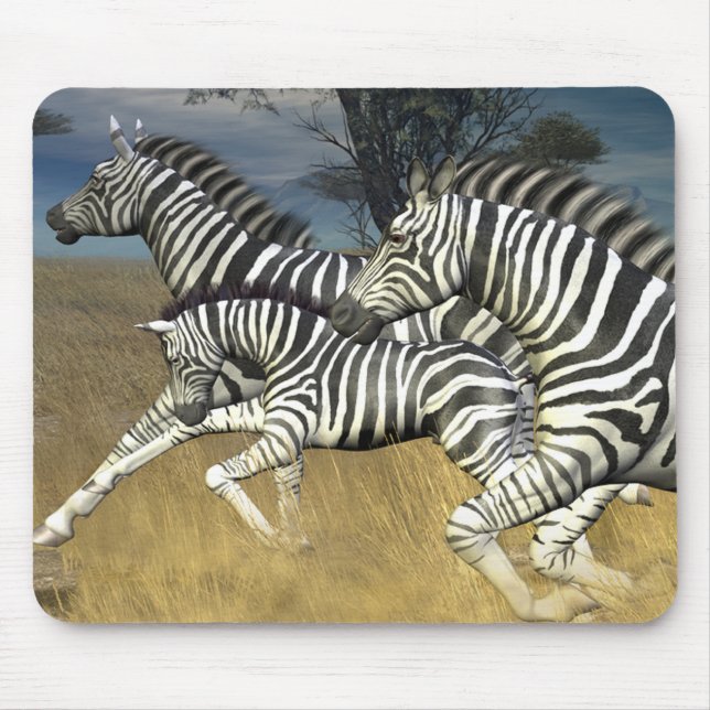 Racing Stripes - Zebra Mouse Pad (Frente)