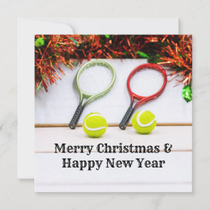 Racket tênis com decoração de Natal