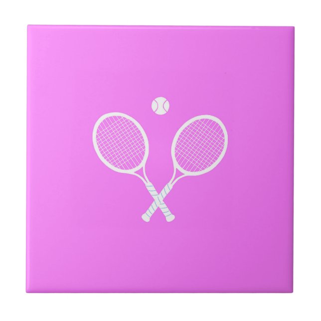 Rackets de tênis e Festa de Bola Rosa (Frente)