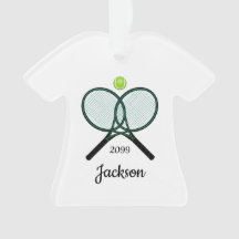 Rackets de tênis e Ornamento de Natal de Ball