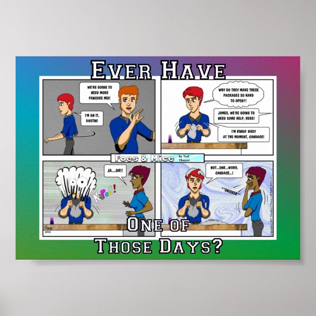 Rações e Ratos "...Um Desses Dias..." Pôster (Frente)