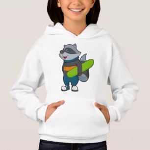 Racoon como Snowboarder com Snowboard