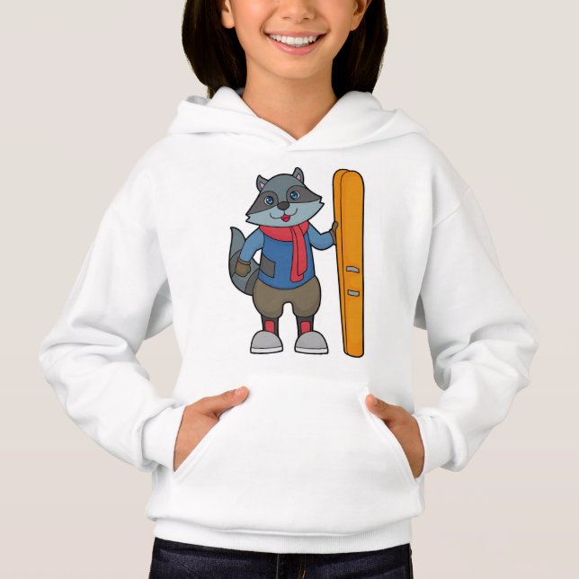 Racoon Skier Ski (Frente)