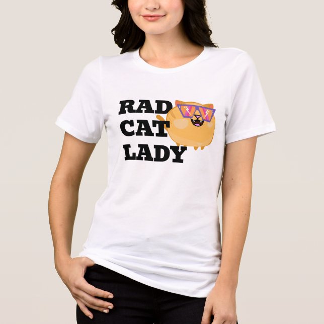 Rad Cat Lady Cat Tee (Frente)