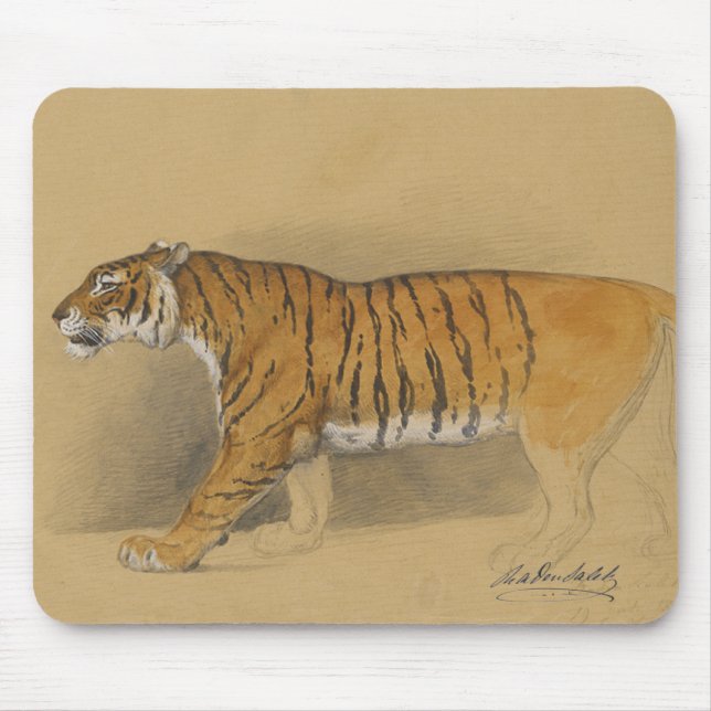 Raden Saleh® Mouse Pad 'Walking Javanese Tiger' (Frente)