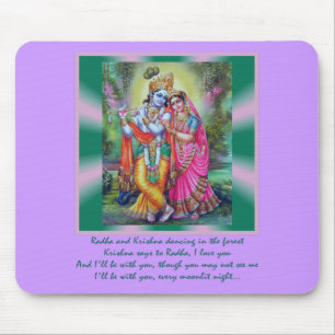 Radha e Krishna Mousepad