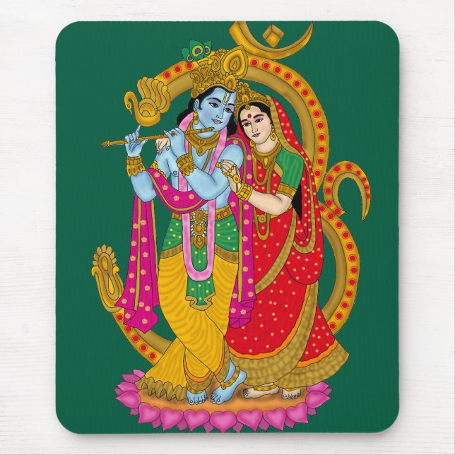 Radha Krishna Mouse Pad (Frente)