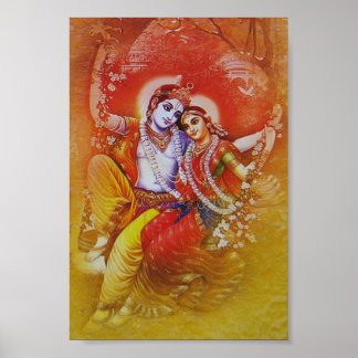 Radha Krishna Swing Poster
