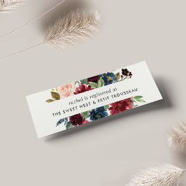 Radiant Bloom Bridal Registry Insert Cards | Mini