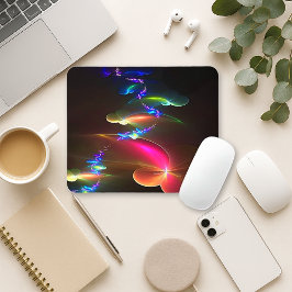 Radiant Spiral Mousepad · Arte Fractal Colorida