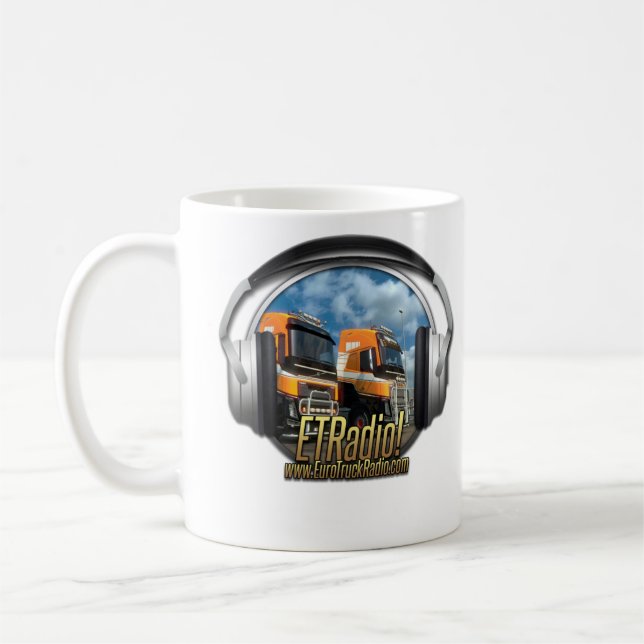 Rádio de Eurotruck caneca branca clássica de 325 (Esquerda)