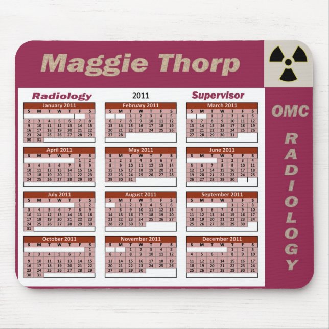 Radiologia Mousepad super de Maggie Thorp (Frente)