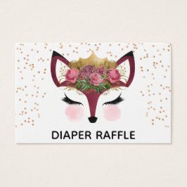 Raffle Blush & Dourado Fox Princess Fralda