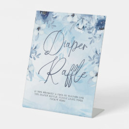 Raffle Chá de fraldas Fralda Blue Flowers