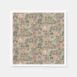 Rag Doll Zombies - Guardanapos de papel Feliz Hall