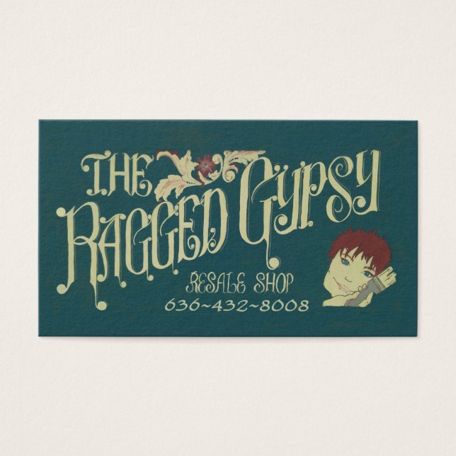 Ragged Gypsy Cartão de visita (Frente)