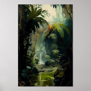 Rain Forest, Tropical Nature Wall Art Poster 