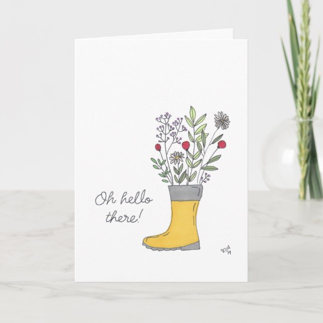 Rainboot Oh Olá Cartão (Frente)