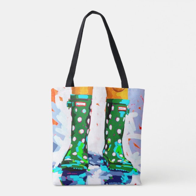 Rainboots dual-sided Tote Bag (Verso)