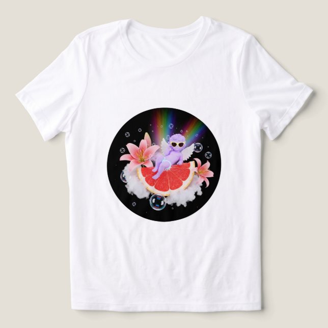 Rainbow Angel Dream Tee 🌈 ✨ (Design frontal)