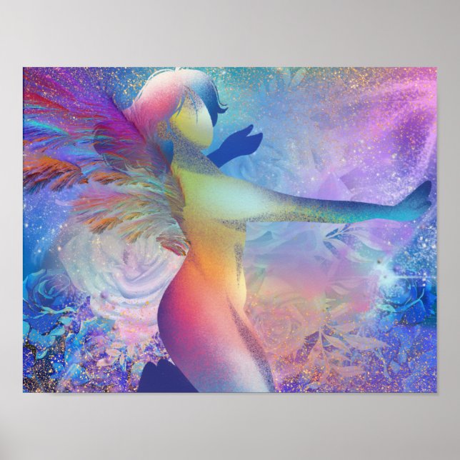 Rainbow Angel Poster (Frente)