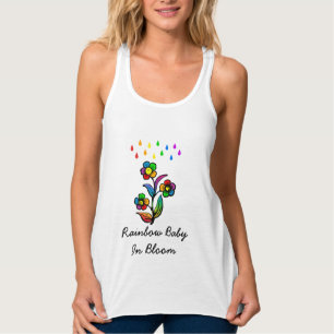 Rainbow Baby In Bloom Maternity Tank Top