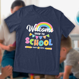 Rainbow Bem-vindo de volta à escola com o ano