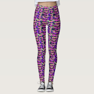 Rainbow Camouflage Leggings femininos