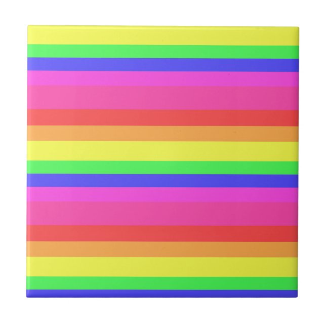 Rainbow Color Spectrum Stripes Design (Frente)