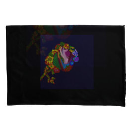 Rainbow Colored Floral Pillowcases