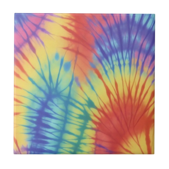 Rainbow Colorful Tie Dye Patterno (Frente)