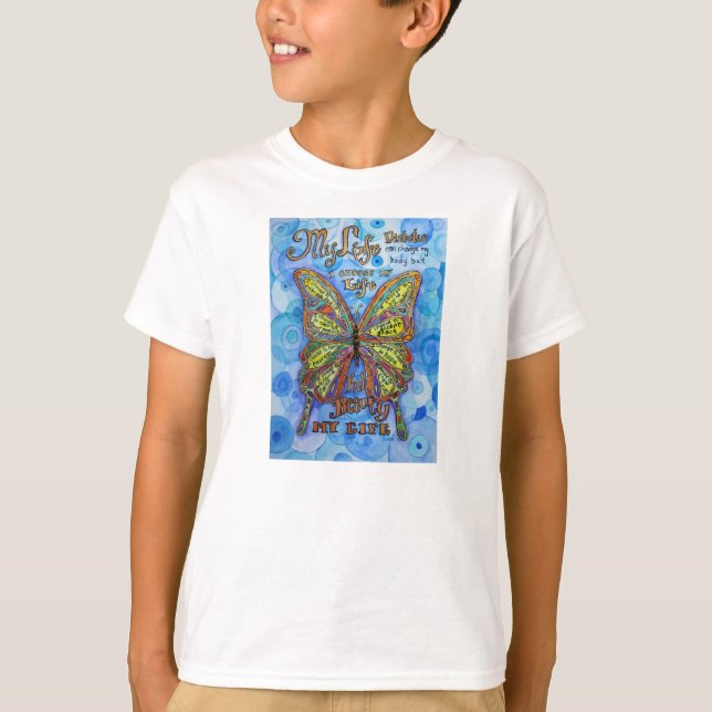 Rainbow Diabetes Minha Vida Minha Escolha Camisa D (Frente)