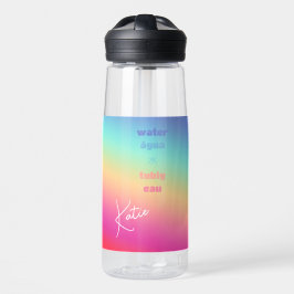 Rainbow Divertido Chug, Nome + 5 Textos Personaliz