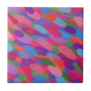 Rainbow Droplets Colorful Abstrato Patterno