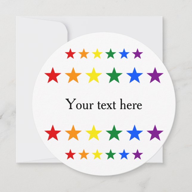RAINBOW FLAG STARS + suas ideias (Frente)