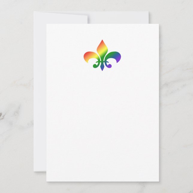 Rainbow Fleur de Lis (Frente)