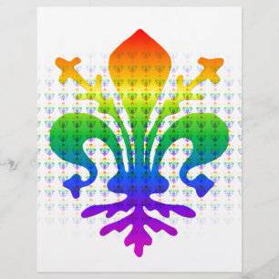 Rainbow Fleur-de-lis