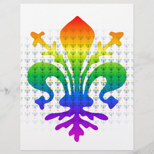 Rainbow Fleur-de-lis (Frente)