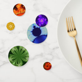 Rainbow Fractals Confetti