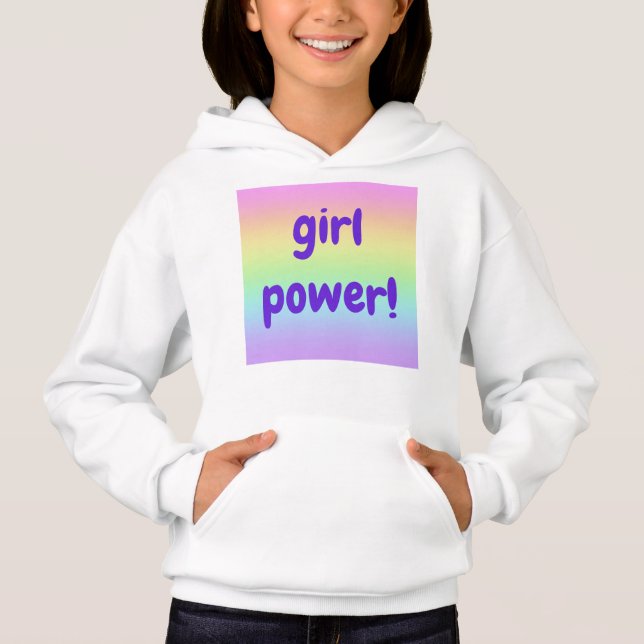 Rainbow Girl Power Hoodie Sweet (Frente)