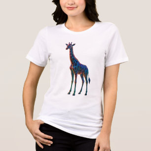 Rainbow Glass Giraffe Art